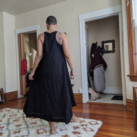 Essential Black Trapeze Dress - Picture 2 of 5